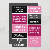 おもしろいモダン&サプライズバースデーパーティII 招待状 (正面/裏面)