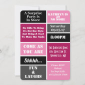 おもしろいモダン&サプライズバースデーパーティII 招待状 (正面)