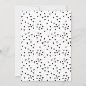 おもしろいモダン「パーティーのようなパンダ」子供の誕生日 招待状 (裏面)