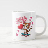 おもしろいモダンBe My Valentine ジャンボコーヒーマグカップ (右)