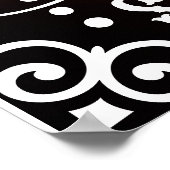 おもしろいモダンChristmas Rulesポスター署名 ポスター (角)