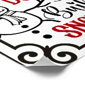 おもしろいモダンChristmas Rulesポスター署名 ポスター (角)