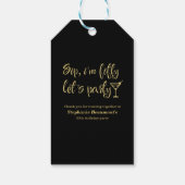 おもしろいモダンSip I'm Fifty Woman's 50誕生日 ギフトタグ (裏面)