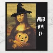 おもしろいモナ・リサ・ウィッチ!ワインラベルをゲームしているユーザー ワインラベル (シングルラベル)