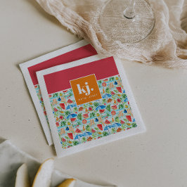 おもしろいモノグラスタイリッシュム スタンダードカクテルナプキン