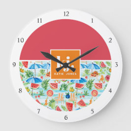 おもしろいモノグラスタイリッシュム ラージ壁時計