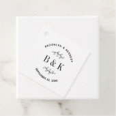 おもしろいモノグラムフローラ結婚植物学名 フェイバータグ (インサイチュ)