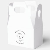 おもしろいモノグラムフローラ結婚植物学名 フェイバーボックス (見開き)