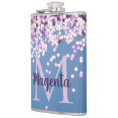 おもしろいモノグラムラベンダー紙吹雪オンブルー フラスク (左)