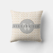 おもしろいモノグラム名手描き太陽 クッション (裏面)