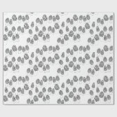 おもしろいモレルきのこ模様ギフト ラッピングペーパー (フラット)