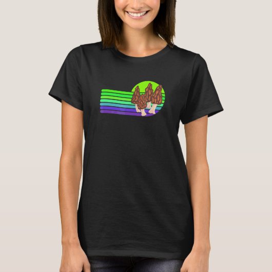 おもしろいモレル狩りレトロルック2 Tシャツ (正面)