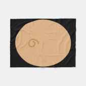 おもしろいモンキーコスチュームスーツ子供たち大人ハロウィーン フリースブランケット (正面(横))