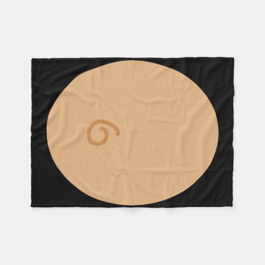 おもしろいモンキーコスチュームスーツ子供たち大人ハロウィーン フリースブランケット (正面(横))