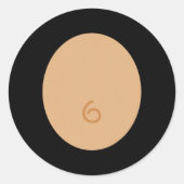 おもしろいモンキーコスチュームスーツ子供たち大人ハロウィーン ラウンドシール (正面)