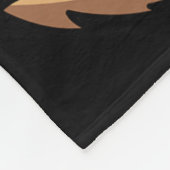 おもしろいモンキーゴリラチェストコスチューム フリースブランケット (角)