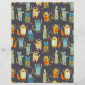 おもしろいモンスターのパターン (裏面)