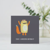 おもしろいモンスターズ誕生日カード アドバイスカード (スタンド正面)