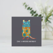 おもしろいモンスターズ誕生日カード アドバイスカード (スタンド正面)