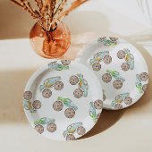 おもしろいモンスタートラック誕生日紙プレート ペーパープレート