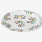 おもしろいモンスタートラック誕生日紙プレート ペーパープレート (アングル)