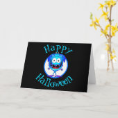 おもしろいモンスターハロウィン カード (黄色い花)