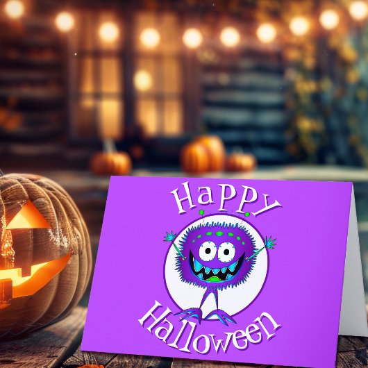 おもしろいモンスターハロウィン カード