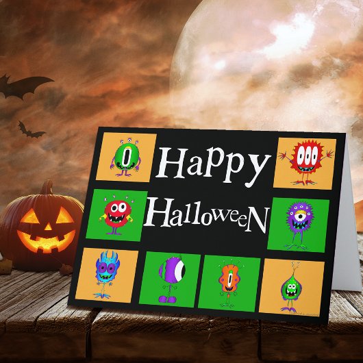 おもしろいモンスター、ハロウィン カード