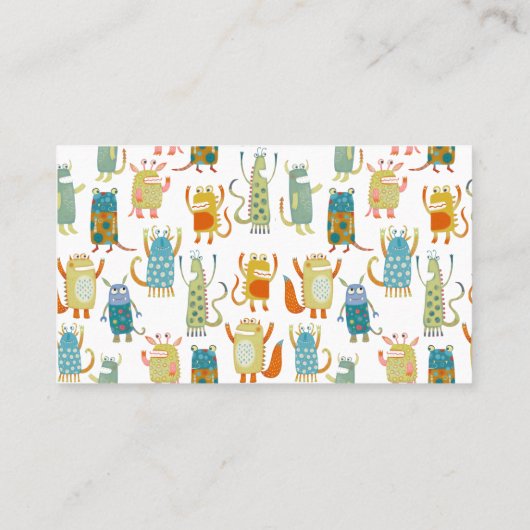 おもしろいモンスター 名刺 (裏面)