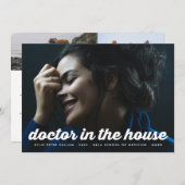 おもしろいモーダーレトロメディカルドクター2フォトグラッドパーティー 案内状 (正面/裏面)