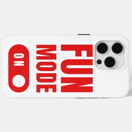 おもしろいモードオン Case-Mate iPhoneケース (裏面 (横))