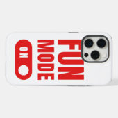 おもしろいモードオン iPhoneケース (裏面横)