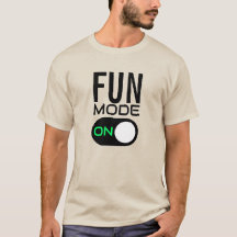 おもしろいモードオン。Tシャツの個人用設定