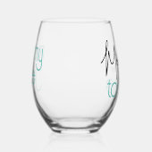 おもしろいモーミージュース母の時間ワイン ステムなしワイングラス (右)