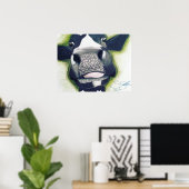 おもしろいモー牛ポスター ポスター (ホームオフィス)