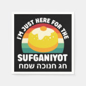 おもしろいユダヤ教の休日お祝いへブル スタンダードカクテルナプキン (正面)