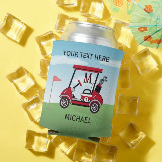 おもしろいユニークカスタムゴルフカート名 缶クーラー (インサイチュ 夏)