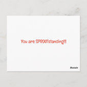 おもしろいユニークカワイイ誕生日ベジタリアン用ポストカード ポストカード (裏面)