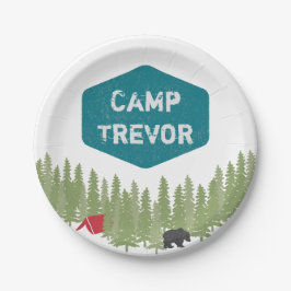 おもしろいユニークキャパーソナライズされたンプネーム誕生日パーティー ペーパープレート