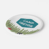 おもしろいユニークキャパーソナライズされたンプネーム誕生日パーティー ペーパープレート (アングル)