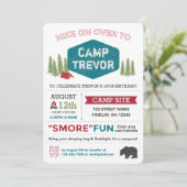 おもしろいユニークキャパーソナライズされたンプネーム誕生日パーティー 招待状 (スタンド正面)