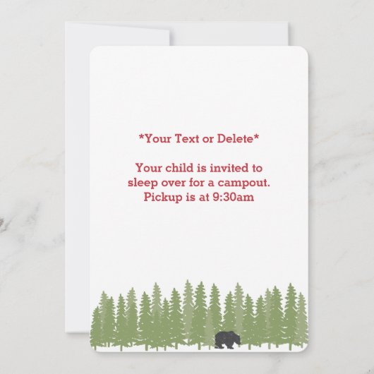 おもしろいユニークキャパーソナライズされたンプネーム誕生日パーティー 招待状 (裏面)