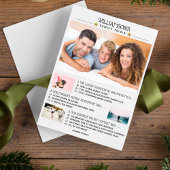 おもしろいユニーククリスマスファミリートリビアフォトコラージュ シーズンカード