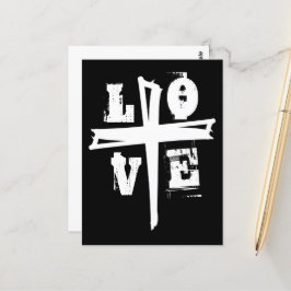 おもしろいユニーククロスと愛 | ポストカード