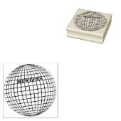 おもしろいユニークディスコボール月次生活習慣トラッカー ラバースタンプ (押印)