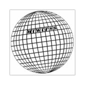 おもしろいユニークディスコボール月次生活習慣トラッカー ラバースタンプ (インプリント)