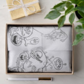 おもしろいユニークハロウィーンモンスターティッシュペーパー 薄葉紙 (ギフト)