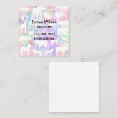 おもしろいユニークベビーシッターテーマ名刺 スクエア名刺 (正面/裏面)