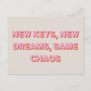 おもしろいユニーク引用文かわいいな新しい住所を移動 ポストカード