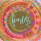 おもしろいユニーク感動的カラフル大胆不敵 シール (正面)